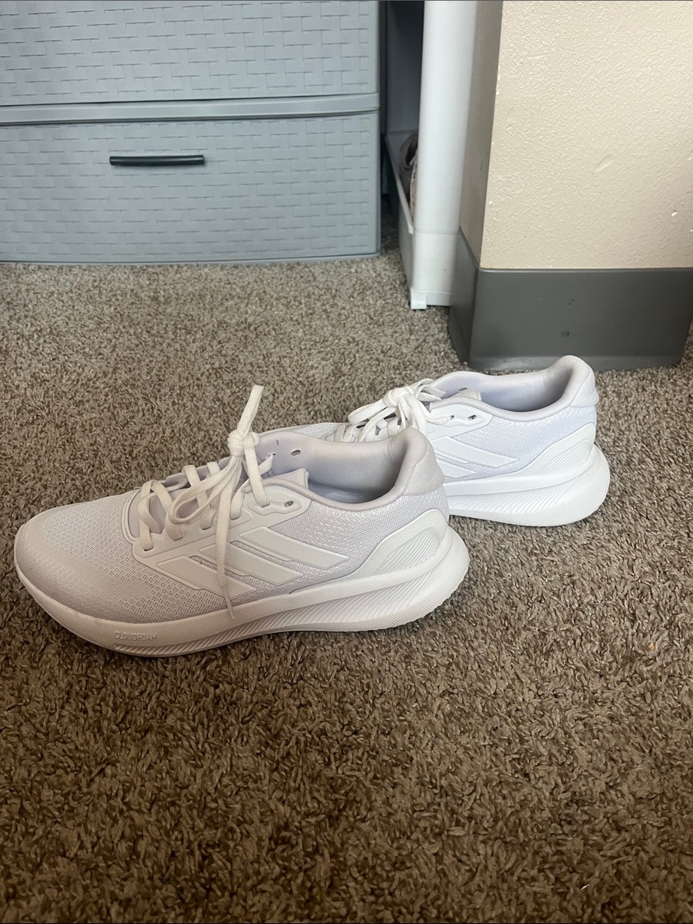 Women's Lightweight White Adidas Sneakers